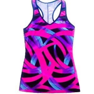 FILA Sport Racerback Tank Pink/Purple/Blue | SM